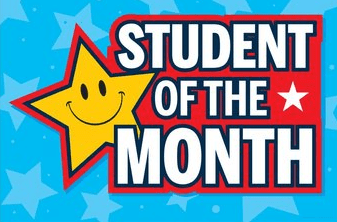 Student of the Month Celebration Today…