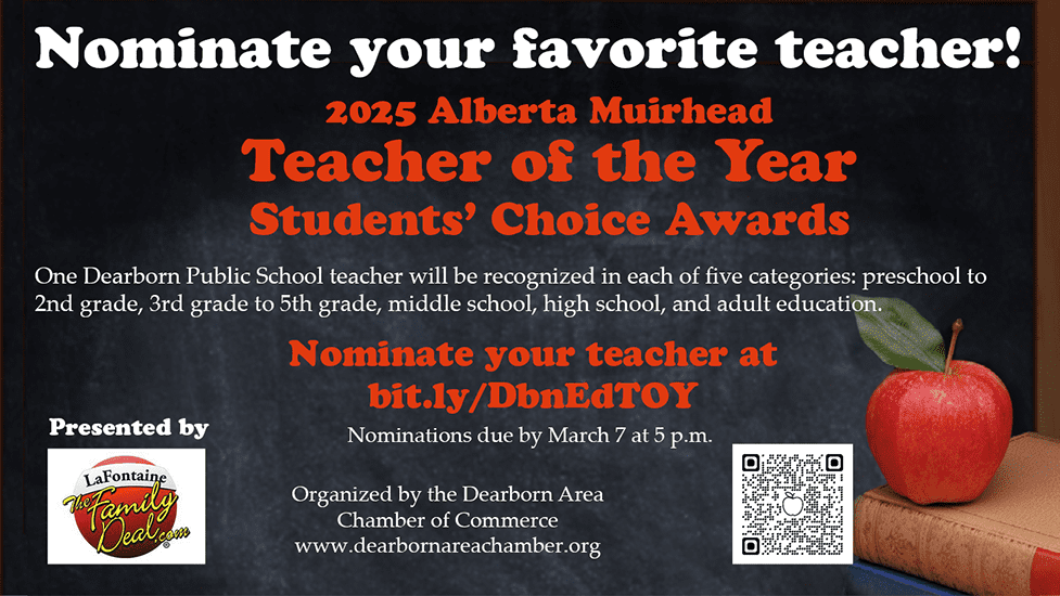 Vote for your Teacher Today- Nominations end on Friday