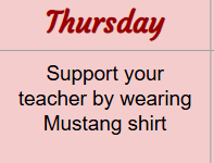 Teacher Appreciation Week Continues on Thursday….
