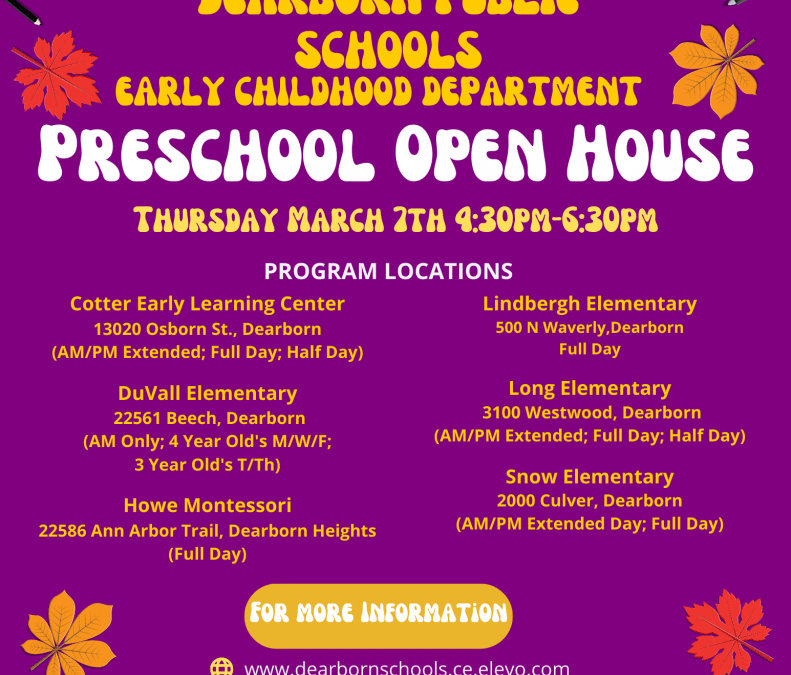 Paid preschool at Cotter holding open house March 7
