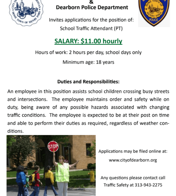 Dearborn Crossing Guard Positions