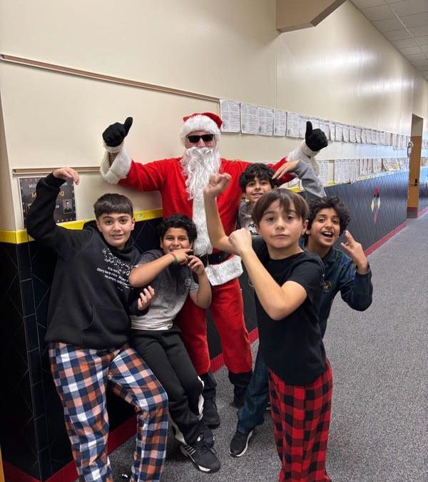 Santa Visits Miller Elementary Today!